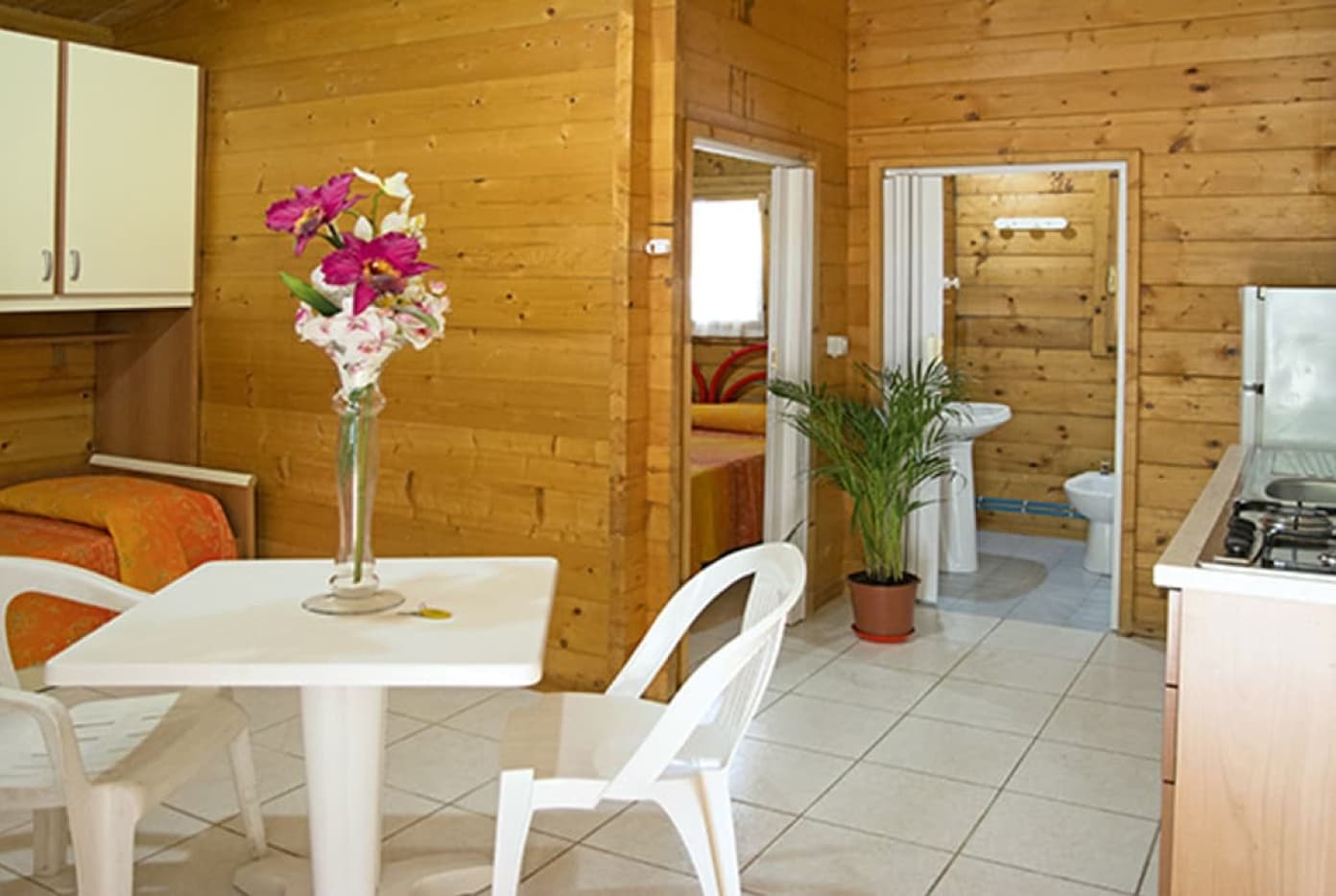 bungalow legno interno